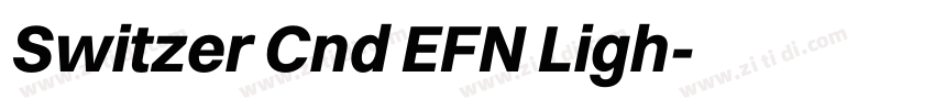 Switzer Cnd EFN Ligh字体转换